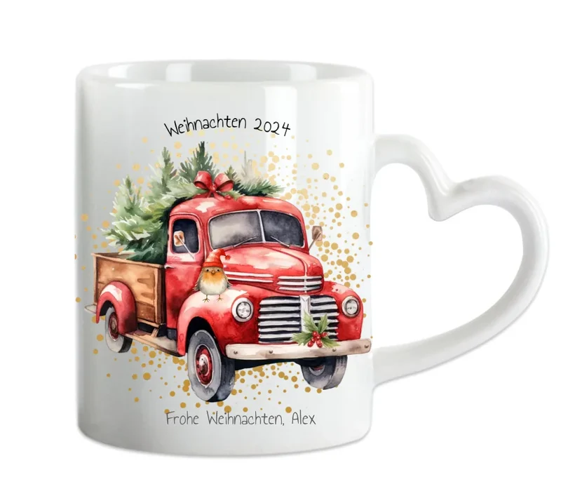 Geschenk Nikolaus, Weihnachten personalisiert - Kindertasse, Kinderbecher, Kinderteller - Nikolaustasse, Weihnachtstasse - mit Name