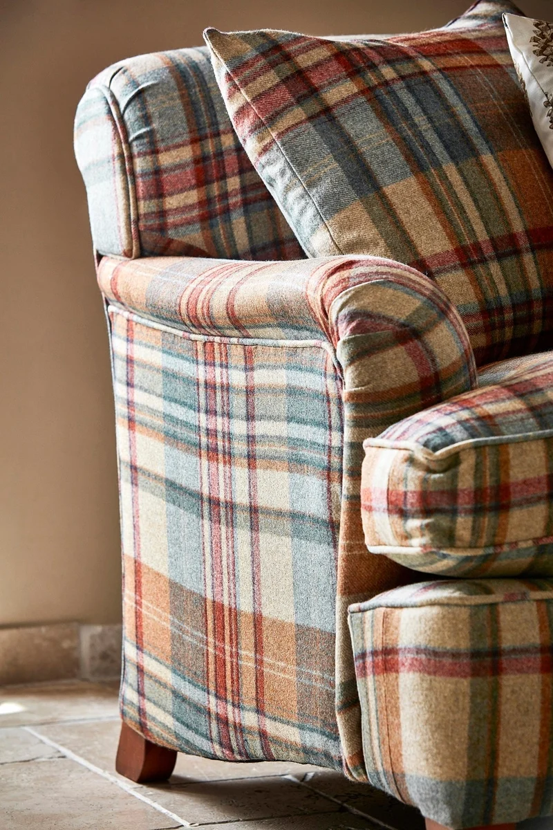 Wool Check Brayndle - russet
