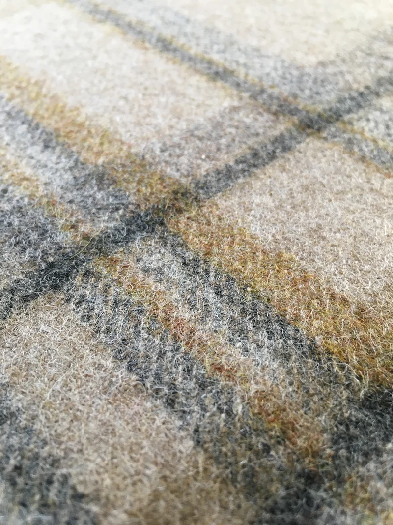 Wool Check Brayndle - honey