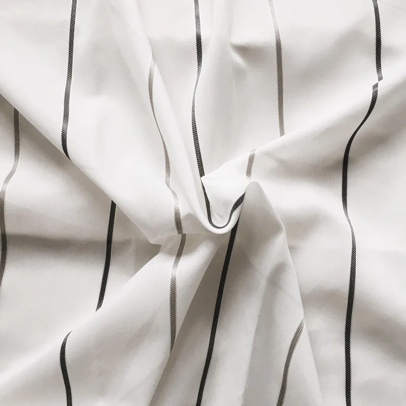 Gardinenstoff Lines - steel 290 cm