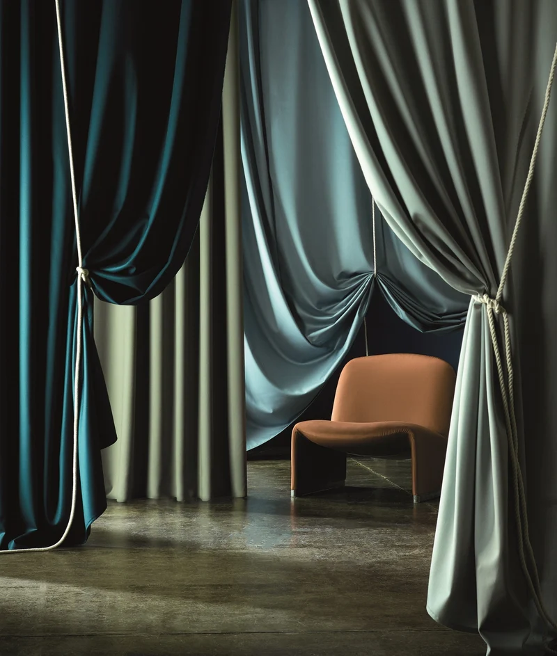 Wool Satin - blue stone