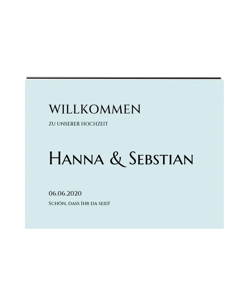 Willkommensposter Hochzeit | Willkommensschild Hochzeit personalisiert mit Namen Datum | Empfang Schild Hochzeit