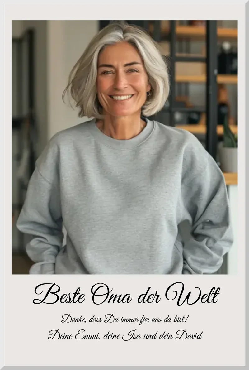 Fotoposter Geschenk personalisiert für Oma | Muttertagsgeschenk, Geburtstagsgeschenk