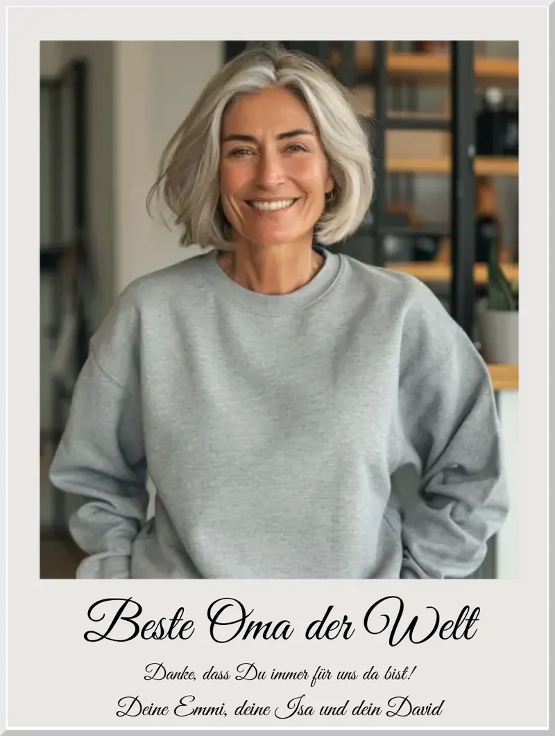 Fotoposter Geschenk personalisiert für Oma | Muttertagsgeschenk, Geburtstagsgeschenk