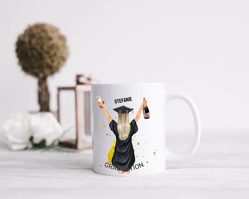 Personalisierte Tasse Schulabschluß Geschenk Bachelor, Master, Doktor, Promotion Abitur, Abi, Berufsausbildung