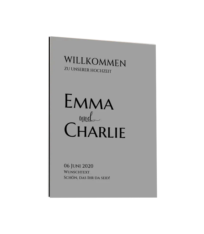 Willkommensposter Hochzeit | Willkommensschild Hochzeit personalisiert | Hochzeitsempfang Tafel