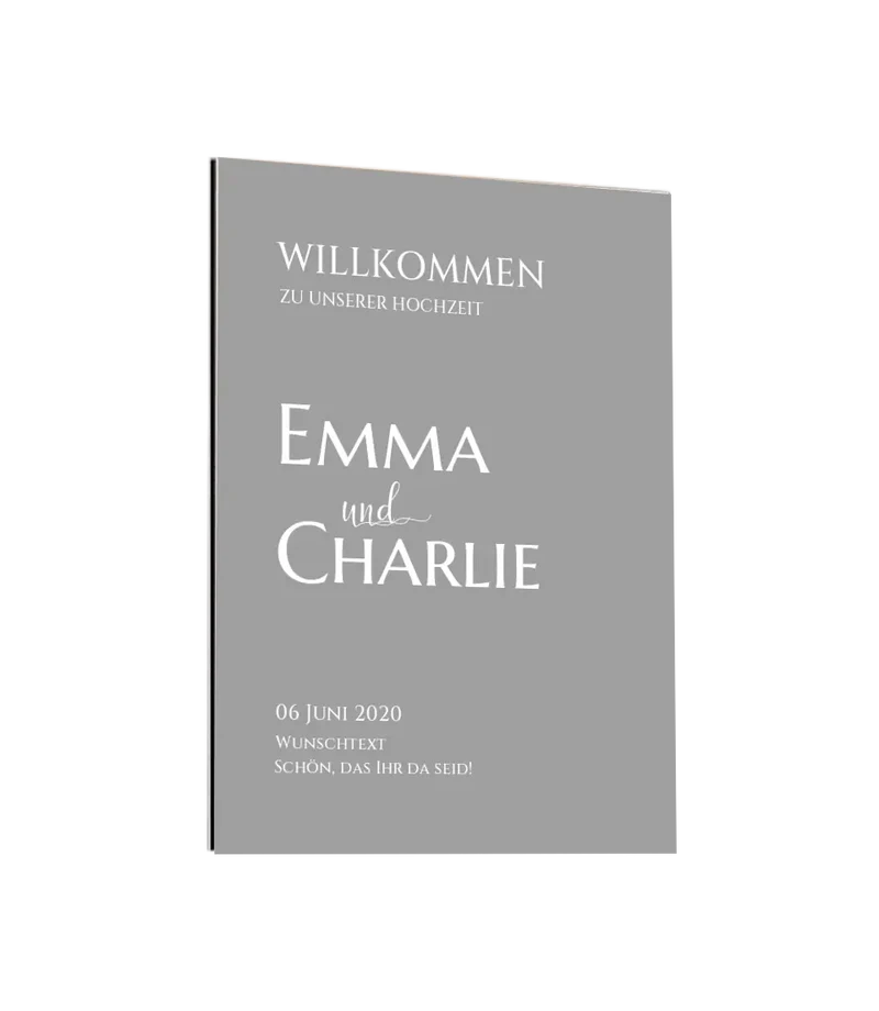 Willkommensposter Hochzeit | Willkommensschild Hochzeit personalisiert | Hochzeitsempfang Tafel