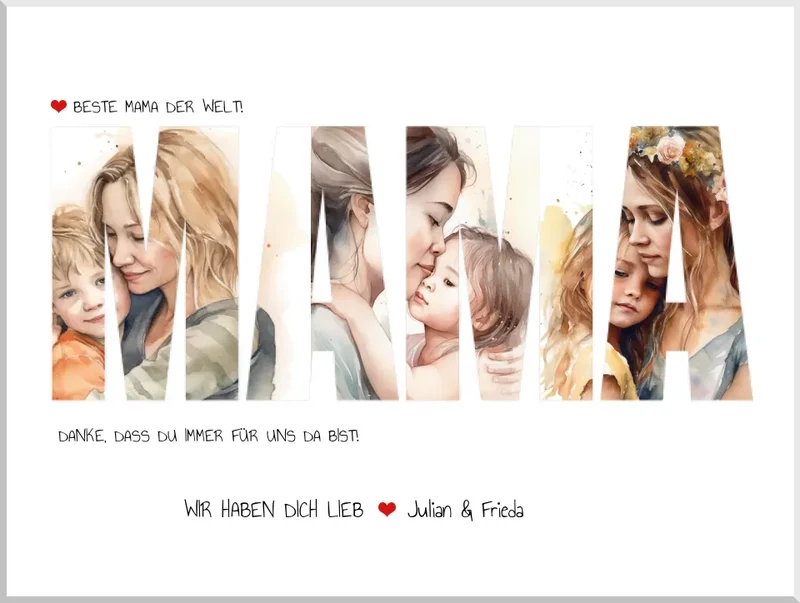 Personalisiertes Muttertagsgeschenk mit Foto | Geschenk Mama Poster | Geburtstagsgeschenk