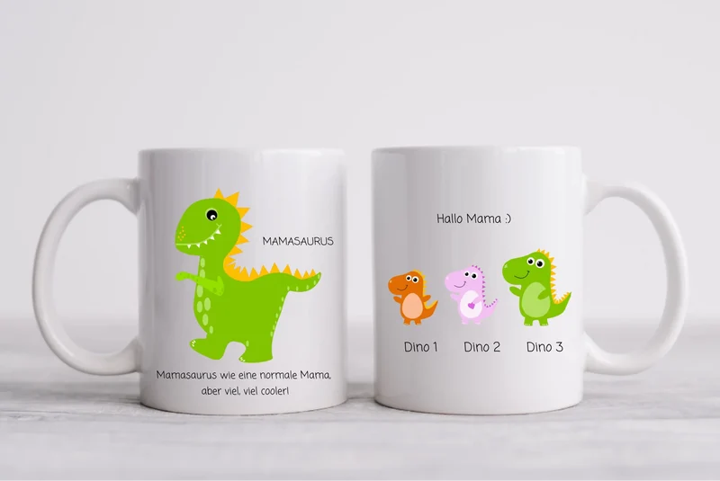 Personalisierte Tasse - Geschenk zum Muttertag & Vatertag für Mama, Papa, Oma, Opa