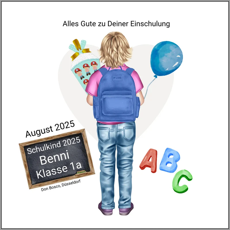 Geschenk zur Einschulung - Schulkind Poster