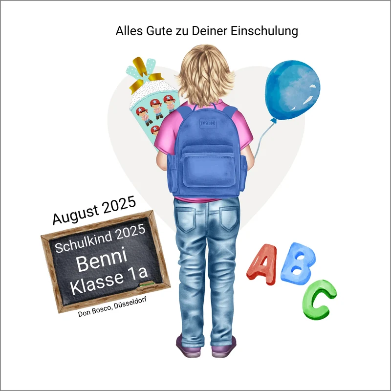 Geschenk zur Einschulung - Schulkind Poster