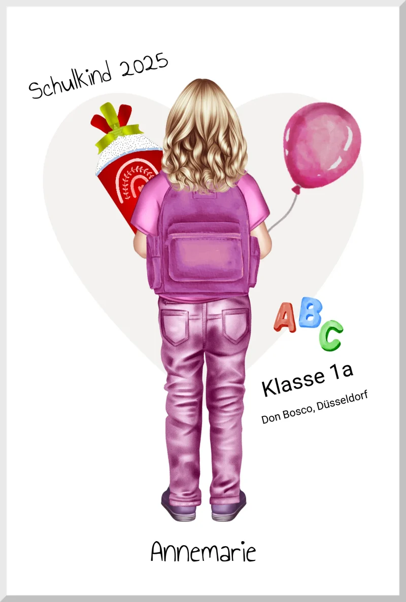 Geschenk zur Einschulung - Erster Schultag 2026 Poster