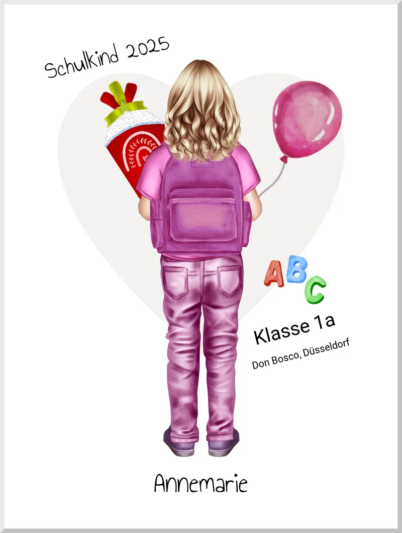 Geschenk zur Einschulung - Erster Schultag 2026 Poster