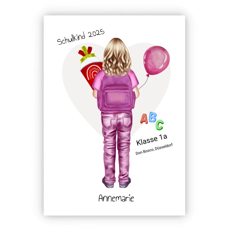 Geschenk zur Einschulung - Erster Schultag 2026 Poster