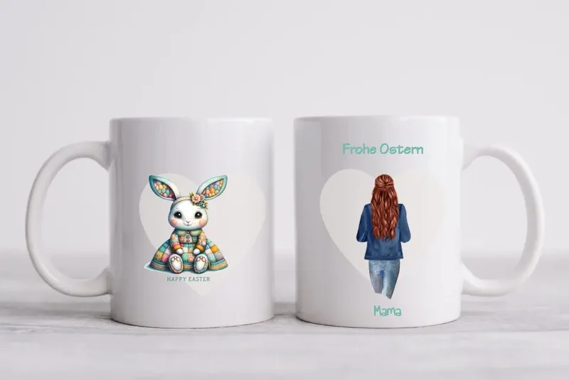 Ostergeschenk für Oma - personalisierte Tasse beste Mutter