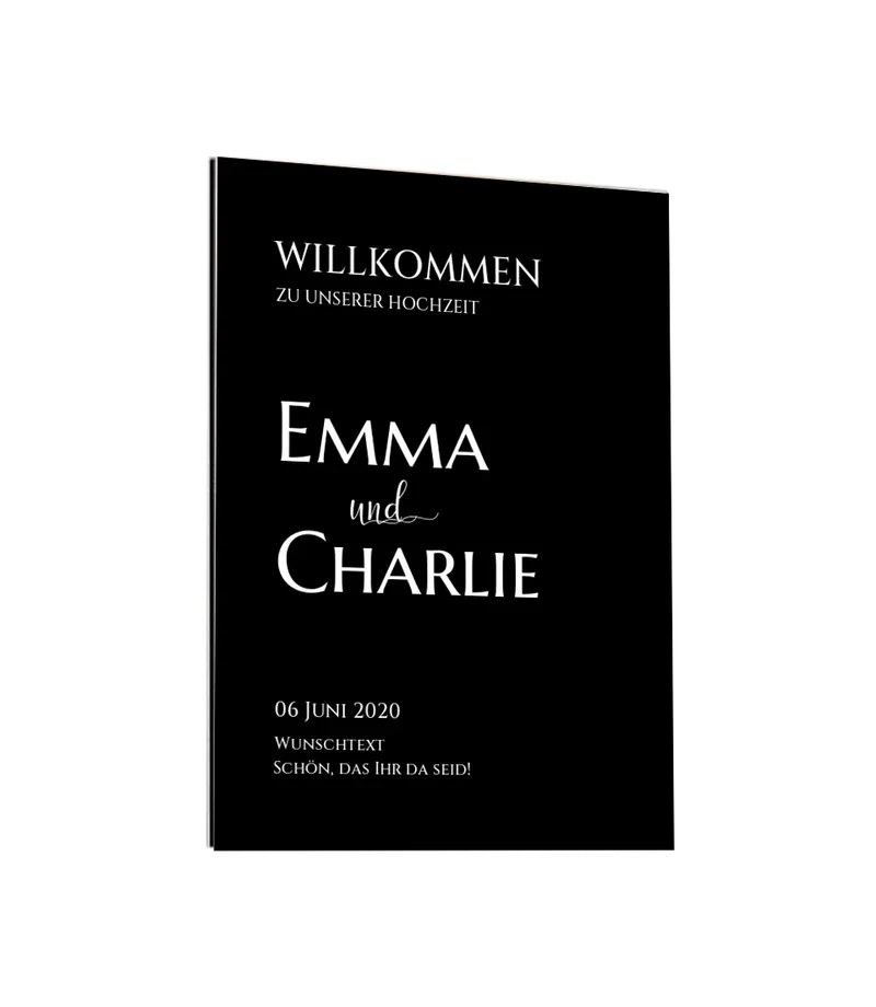 Willkommensposter Hochzeit | Willkommensschild Hochzeit personalisiert | Hochzeitsempfang Tafel