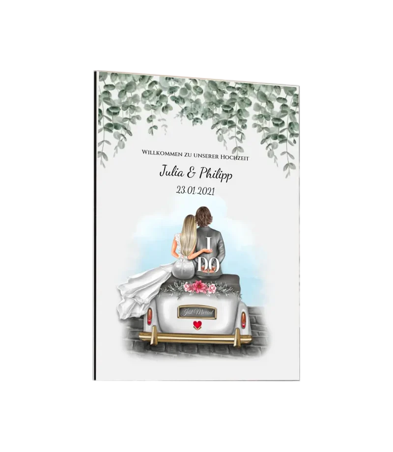 Willkommensposter Hochzeit | Willkommensschild Hochzeit personalisiert | Hochzeitsempfang Tafel