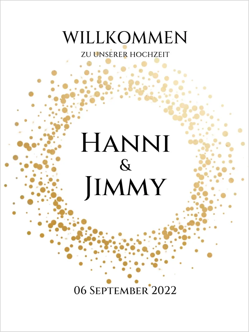 Willkommensposter Hochzeit | Willkommensschild Hochzeit personalisiert | Hochzeitsempfang Tafel