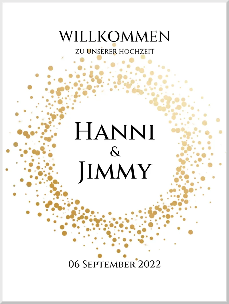 Willkommensposter Hochzeit | Willkommensschild Hochzeit personalisiert | Hochzeitsempfang Tafel