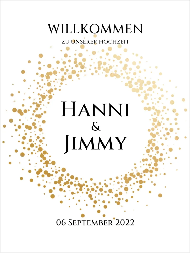 Willkommensposter Hochzeit | Willkommensschild Hochzeit personalisiert | Hochzeitsempfang Tafel