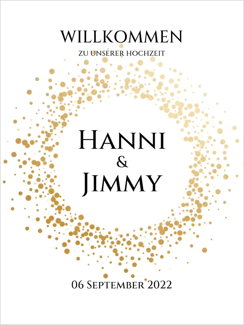 Willkommensposter Hochzeit | Willkommensschild Hochzeit personalisiert | Hochzeitsempfang Tafel