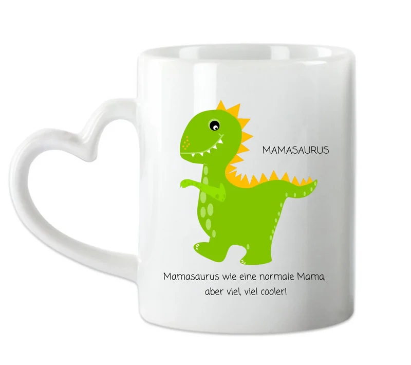Personalisierte Tasse Muttertagsgeschenk & Vatertagsgeschenk | Mamasaurus | Omasaurus