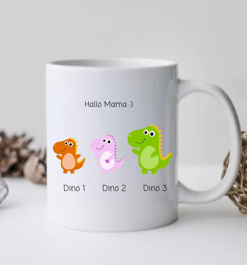 Personalisierte Tasse Muttertagsgeschenk & Vatertagsgeschenk | Mamasaurus | Omasaurus