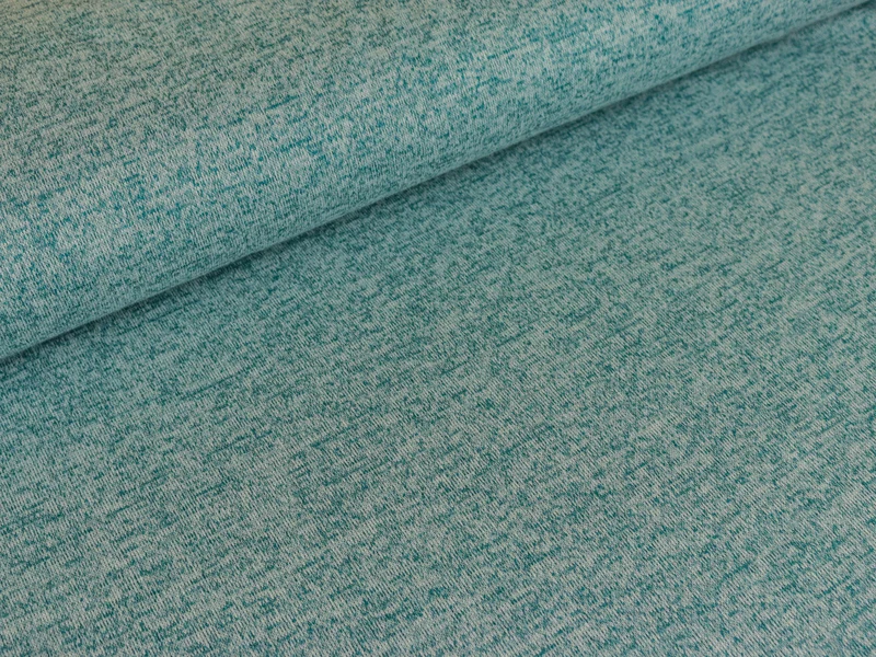Reststück 100cm - Strickstoff Liese petrol meliert