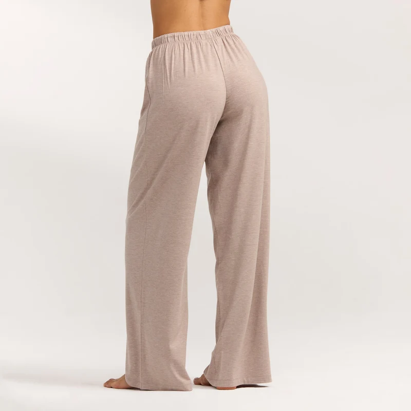 Modal Pyjama Hosen - Braune Melange