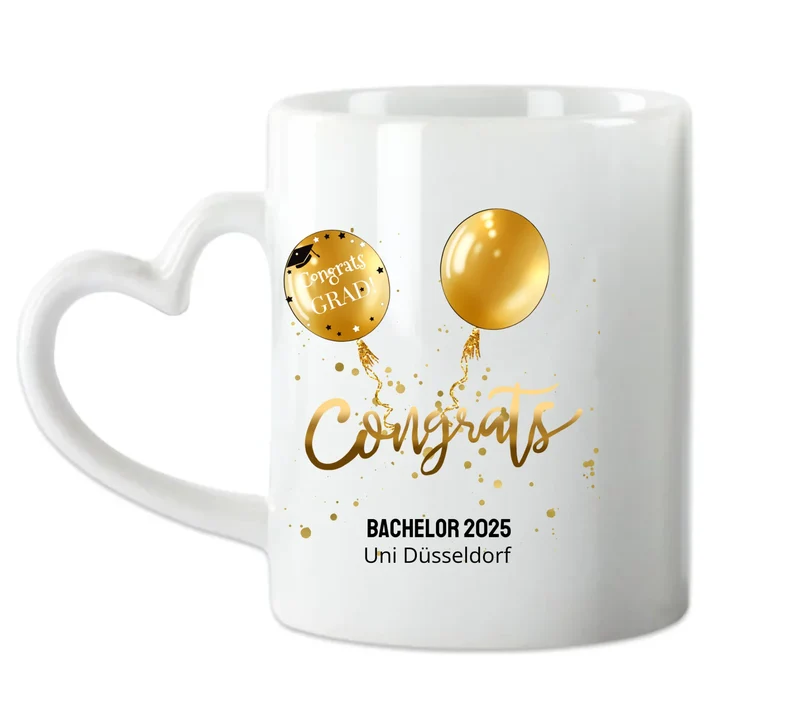 Personalisierte Tasse Schulabschluß, Geschenk 2023 Bachelor, Master, Doktor, Promotion Abitur, Abi, Ausbildung
