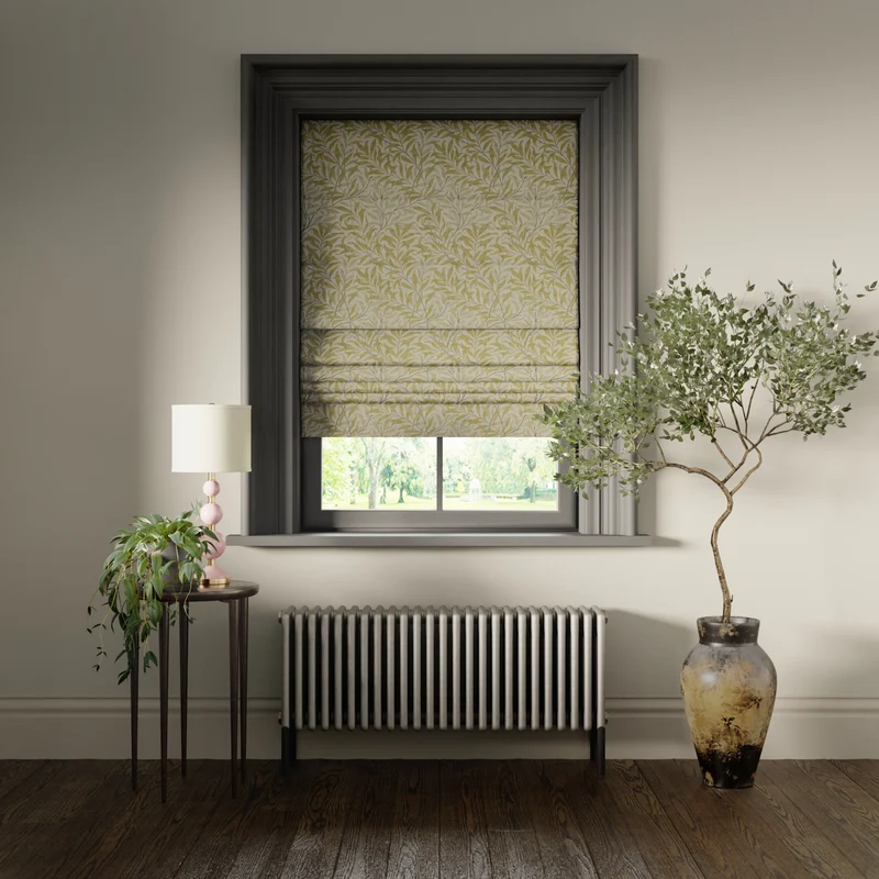Baumwollstoff Weidenzweige - beige