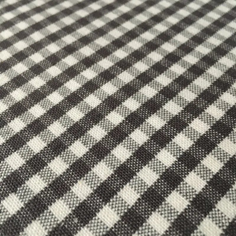 Cotton Check - charcoal