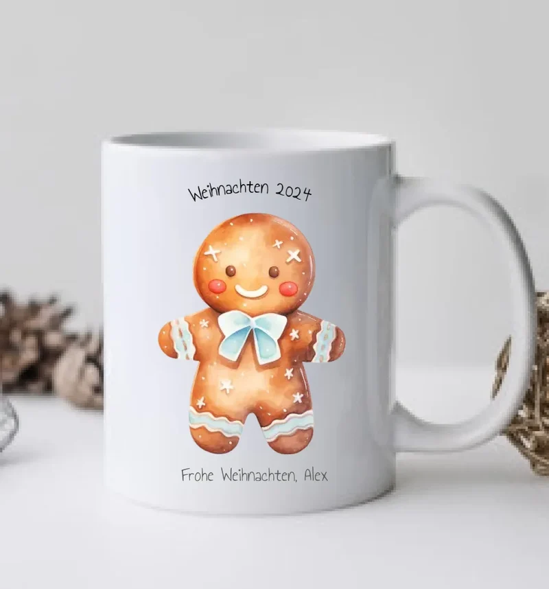 Personalisierte Kindertasse Nikolaustasse Weihnachtstasse, mit Namen Geschenk