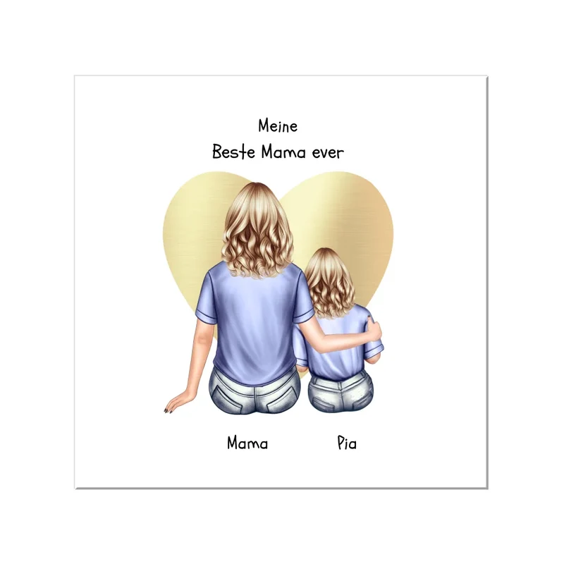 Personalisiertes Poster Geschenk Mama Tochter/Sohn - Muttertagsgeschenk & Geburtstagsgeschenk