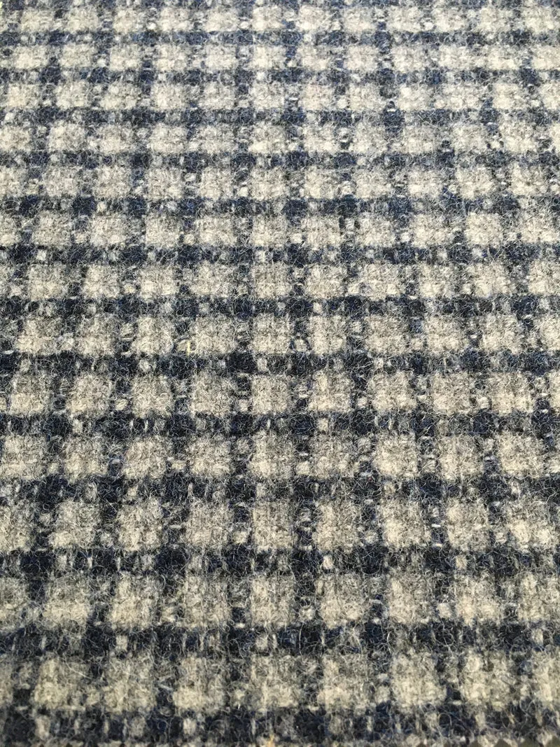 Wool Gingham - indigo stone