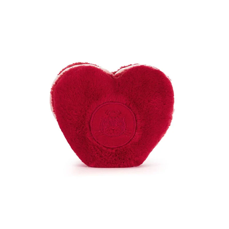 Kuscheltier Herz-Macaron – Arlette Rot (13 cm)