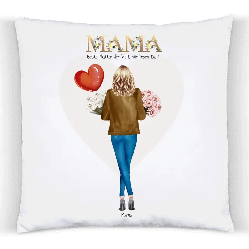 Personalisiertes Geschenk zum Muttertag - Kissen Muttertagsgeschenk
