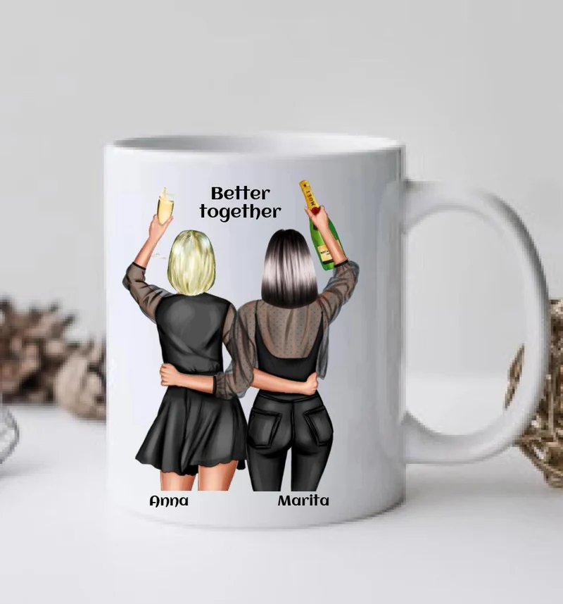 Beste Freundin Tasse - Ostergeschenk mit Namen und Spruch