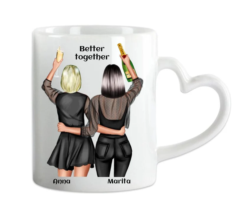 Beste Freundin Tasse - Ostergeschenk mit Namen und Spruch