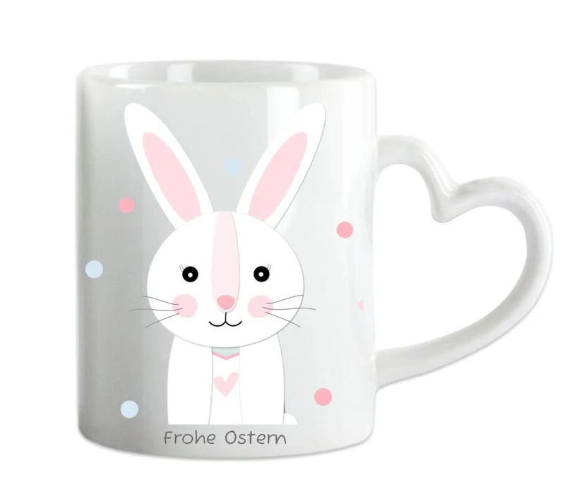 Personalisierte Tasse Hase mit Namen, Ostergeschenk, Namenstasse, Tasse mit Name