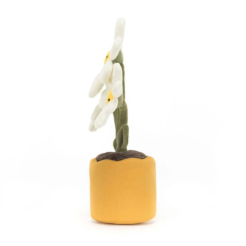 Amuseable Gänseblümchen im Topf – Weiches Plüschtier (34 cm)