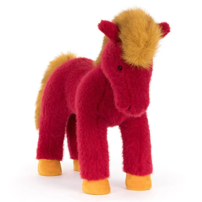 Kuscheltier Pferd Festival Horse – Rot & Gold (32 cm)