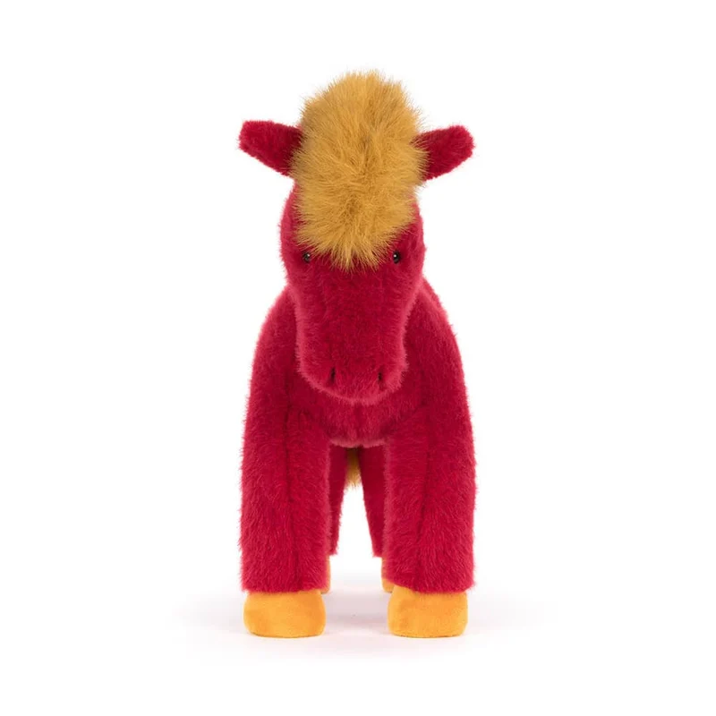 Kuscheltier Pferd Festival Horse – Rot & Gold (32 cm)