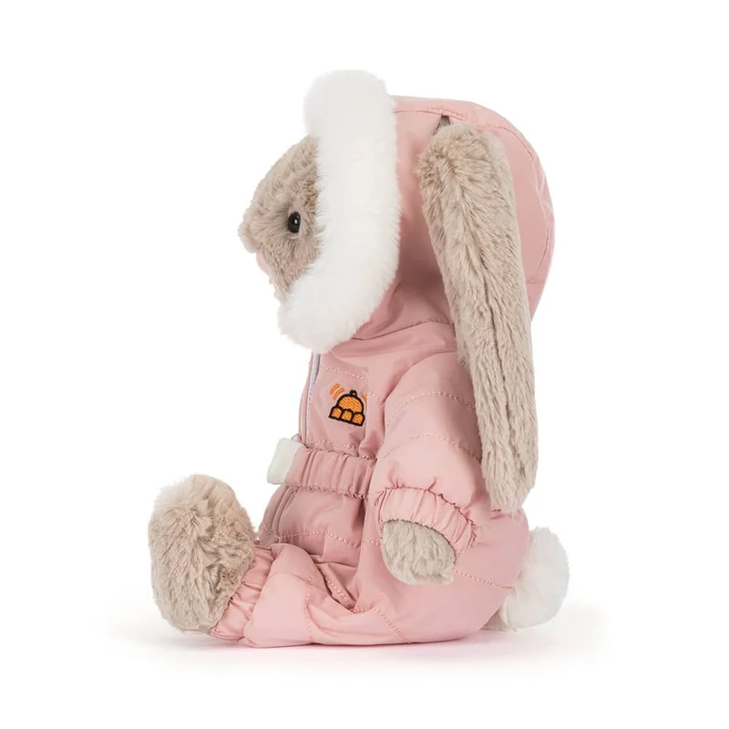 Kuscheltier Hase Bashful Beige Bunny Snow Suit (31 cm) – Rosa