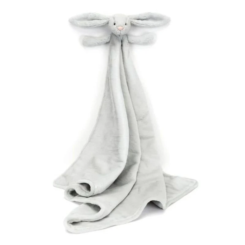 Schmusetuch Hase Bashful Silver – Baby Kuscheldecke (70 cm)