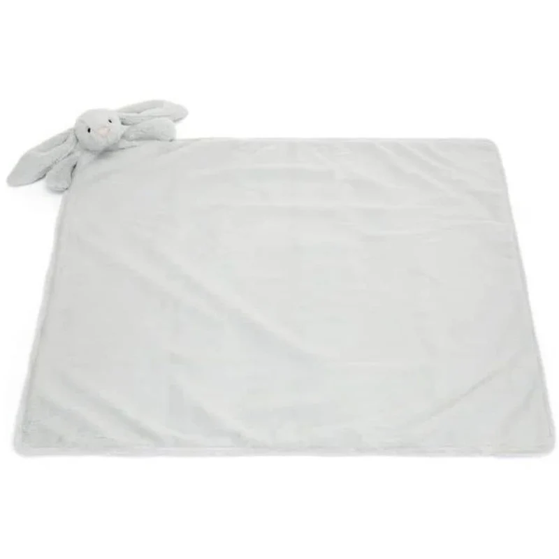 Schmusetuch Hase Bashful Silver – Baby Kuscheldecke (70 cm)