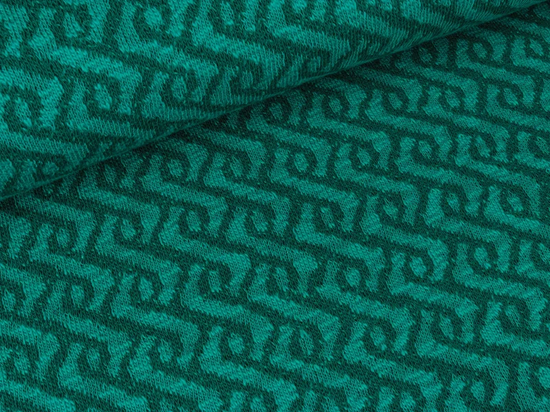 Reststück 47cm - Strickstoff Gina hellpetrol-petrol