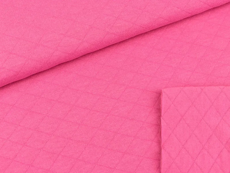 Reststück 53cm - Steppsweat Kelly doppelseitig pink