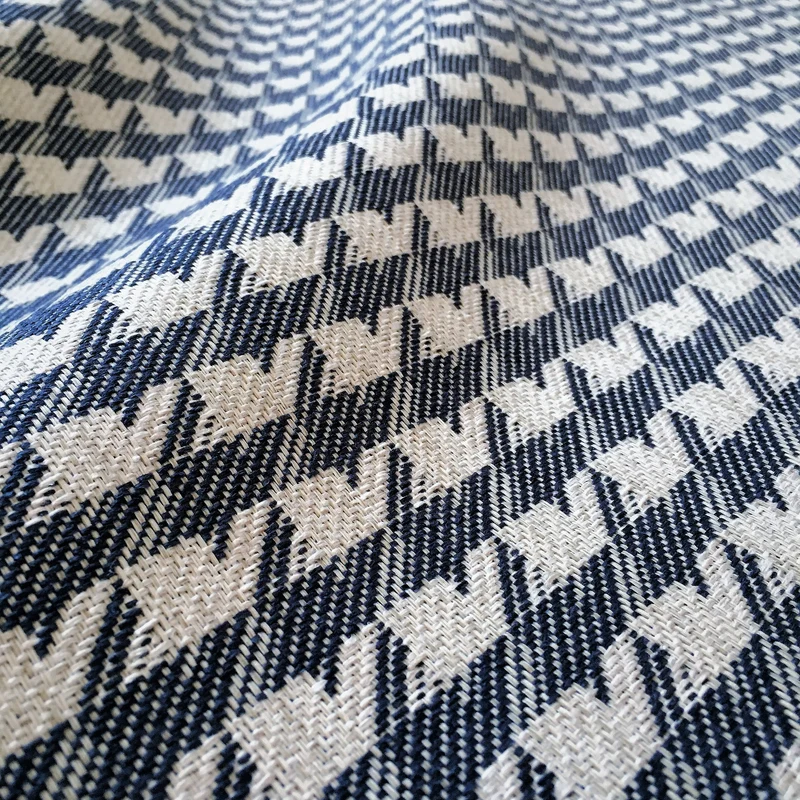 Polsterstoff Pepita - dunkelblau