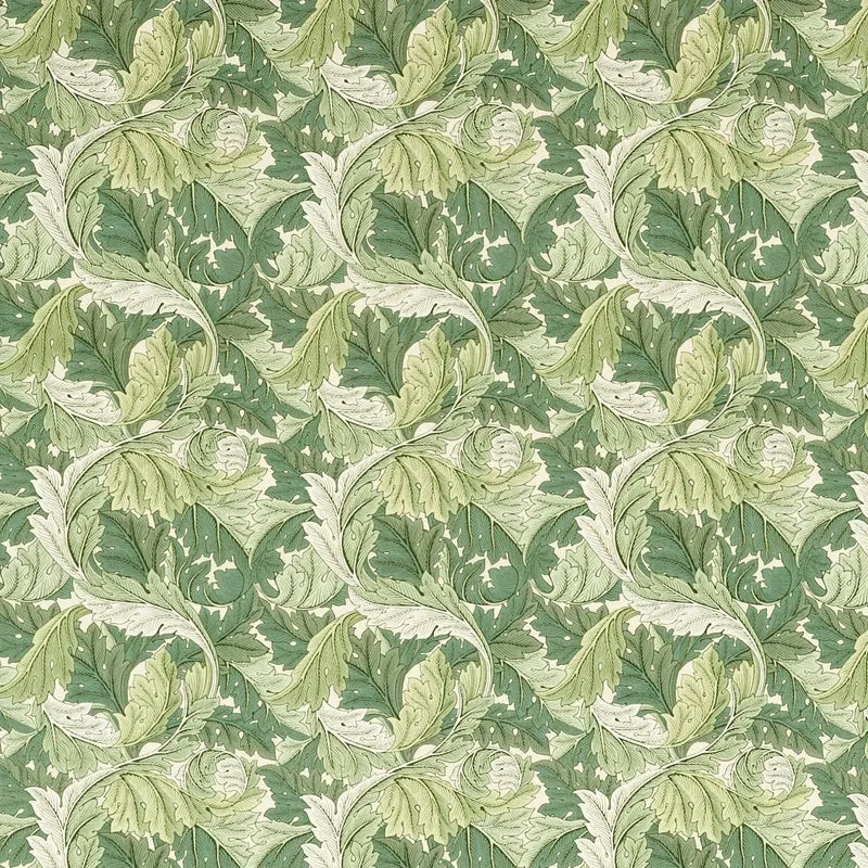 Baumwollstoff Akanthus - grün